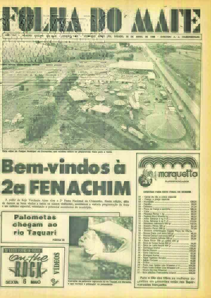 Capa 2° Fenachim 1988_(Arquivo Folha do Mate)